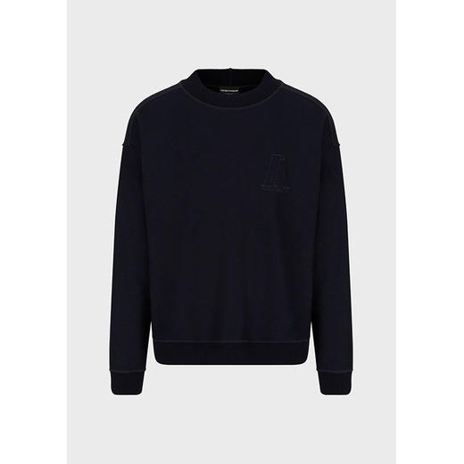 EMPORIO ARMANI 阿玛尼 男士卫衣 藏蓝 6K1M6P 1JS4Z 0922 商品图0