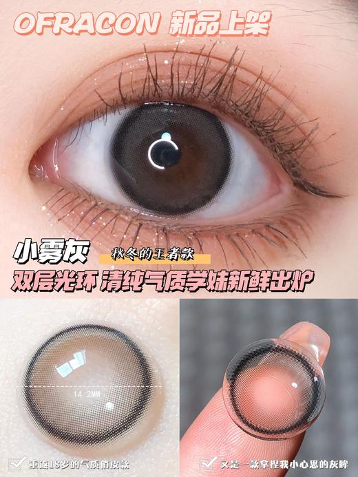 平价年抛丨小雾灰·Ofracon丨14.2mm（年抛/2片装) 商品图0