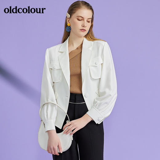 oldcolour2022春季新款气质修身西装短外套O12041204 商品图2