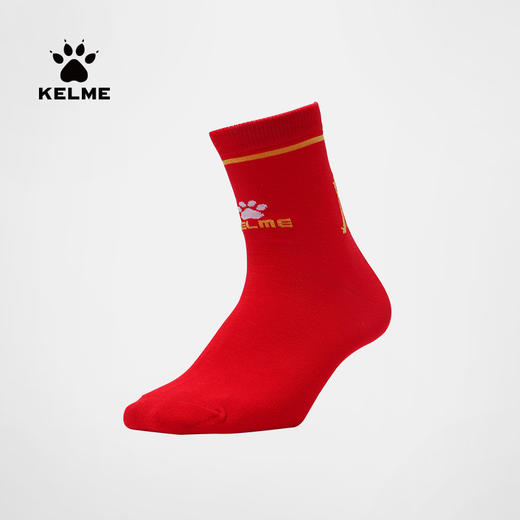卡尔美中筒足球袜 年虎跃中国系列加厚防滑篮球运动球袜 商品图0