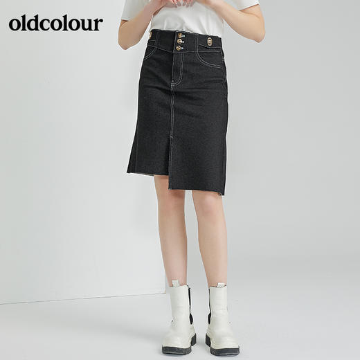 oldcolour2022春季新品商场同款休闲气质中裙O11062143 商品图2