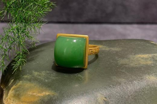 【御珠宫坊】金镶碧玉戒指 商品图4