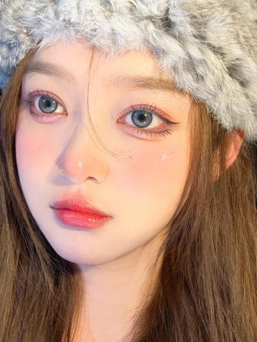 【年抛】G393 高光渐变青绿色 DeeKay   | 中直径14.2 着色13.5 | 【同品牌多副美瞳更划算，选款色板在详情页内，358两幅 458三幅】，混血美瞳 商品图2