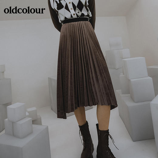 oldcolour2022春季新品商场同款气质休闲百搭长裙GO11063603 商品图1