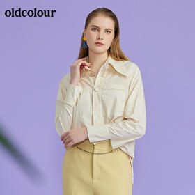 oldcolour2022春季新款时尚气质通勤百搭长袖衬衫O12013216