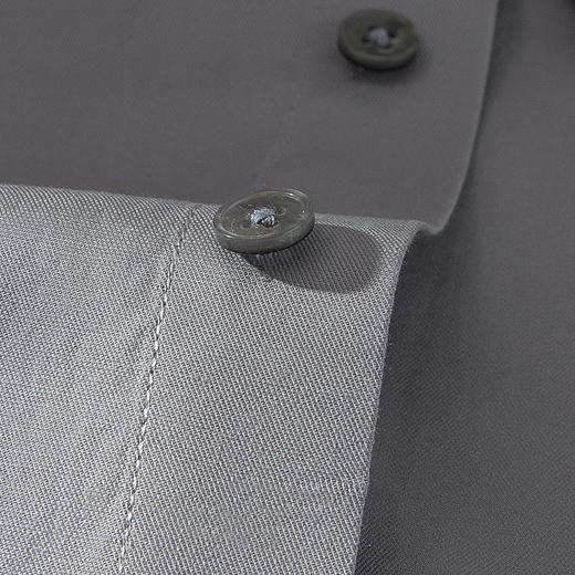 【97棉抗皱免烫】罗蒙春夏长袖衬衫男士正装商务通勤纯色微弹衬衣男 商品图10