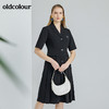 oldcolour春季新款时尚气质通勤修身显瘦短袖连衣裙O13101356 商品缩略图2