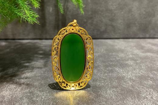 【御珠宫坊】金镶碧玉吊坠 商品图3