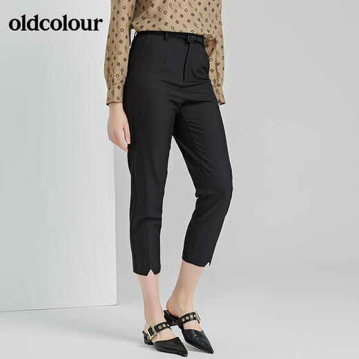oldcolour春季新款时尚气质通勤百搭休闲长裤O11073107 商品图10