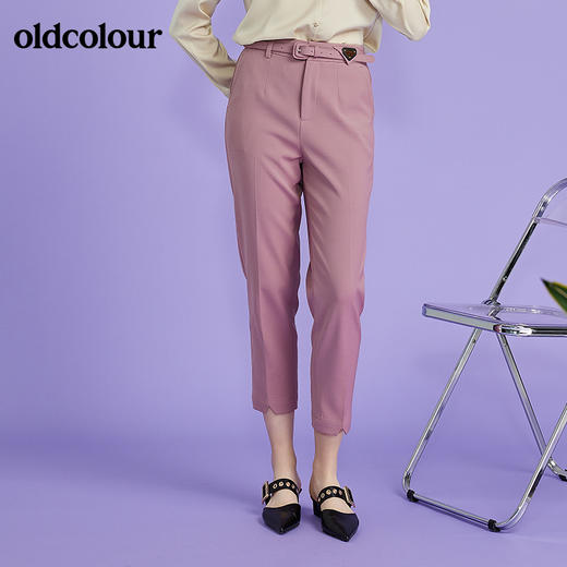 oldcolour春季新款时尚气质通勤百搭休闲长裤O11073107 商品图2