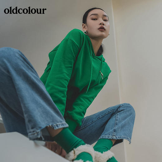 oldcolour2022春季新品商场同款长袖连帽卫衣女GO11023648 商品图9