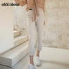 oldcolour春季新品商场同款纯色气质休闲长裤女GO11073415 商品缩略图4