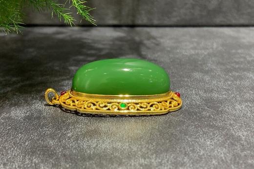 【御珠宫坊】金镶碧玉吊坠 商品图4