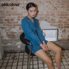 oldcolour春季新品商场同款气质水洗牛仔连衣裙GO11107667 商品缩略图2