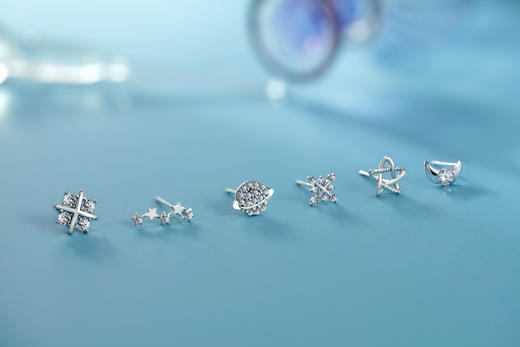 山房VIP内购福利团：设计款9K黄金造型耳钉任选3件999元 商品图5