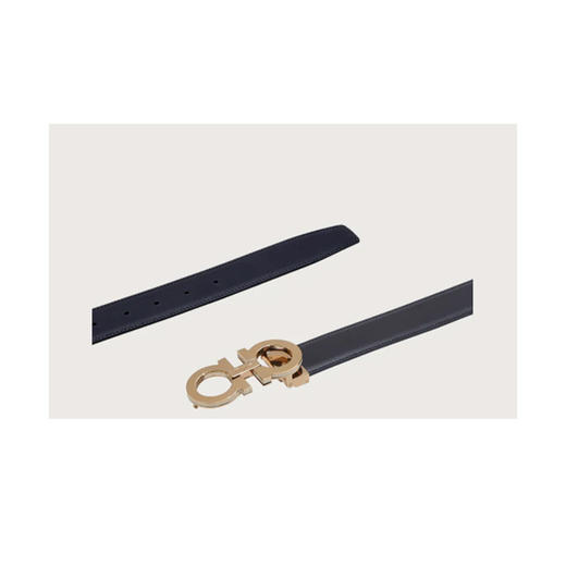 FERRAGAMO 菲拉格慕 男士双面可调节 GANCINI 腰带 黑色 67 A166 725453 商品图1