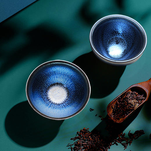 鸿福祥瑞·纯银建盏  春节高档礼品 收藏佳品 商品图4