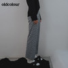 oldcolour2022春季新品商场同款休闲棋盘格长裤女GO11073662 商品缩略图3