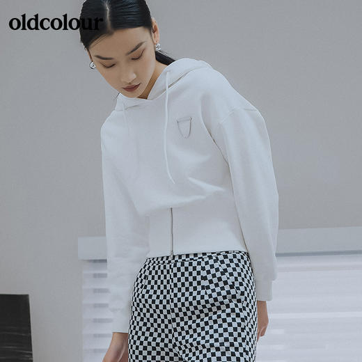 oldcolour2022春季新品商场同款长袖连帽卫衣女GO11023648 商品图4