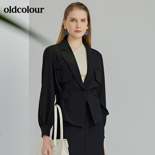 oldcolour2022春季新款气质修身西装短外套O12041204 商品图5