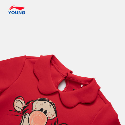 李宁迪士尼跳跳虎合作系列童装卫衣女小童套头春季运动服YWDS004【库存有限，如无货将做退款，介意慎拍！】 商品图2