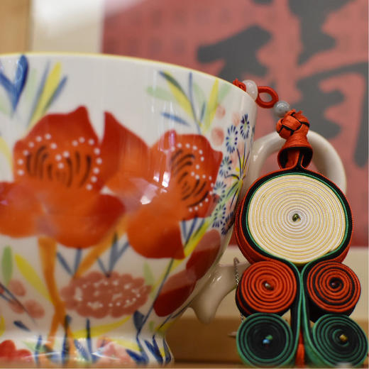 羽诗制造出品  马克杯非遗盘扣雅致文创套装 商品图0