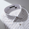 【100棉成衣免烫】罗蒙春款长袖衬衫男士商务正装通勤抗皱条纹衬衣 商品缩略图8