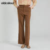 oldcolour2022春季新款时尚气质修身百搭休闲阔腿长裤O12073277 商品缩略图4