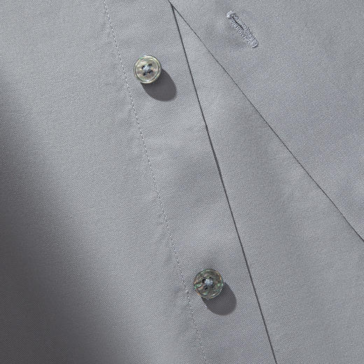 【97棉抗皱免烫】罗蒙春夏长袖衬衫男士正装商务通勤纯色微弹衬衣男 商品图8