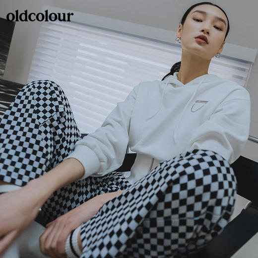 oldcolour2022春季新品商场同款长袖连帽卫衣女GO11023648 商品图1