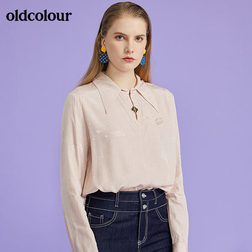 oldcolour2022春季新款时尚气质通勤百搭长袖衬衫O12013213 商品图4