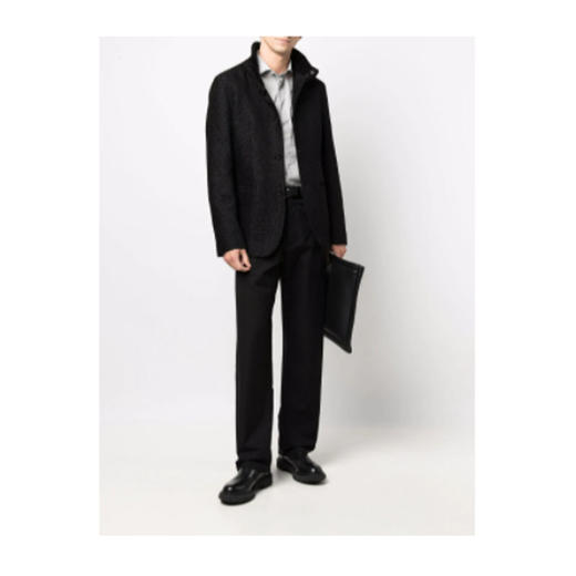 EMPORIO ARMANI 阿玛尼 男士长袖衬衫 灰色 6K1C67 1NZRZ F614 商品图1