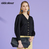 oldcolour2022春季新品商场同款气质毛织套头衫女O11052126 商品缩略图6