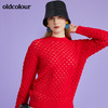 oldcolour春季新品商场同款气质休闲毛针织套头衫女O11052116 商品缩略图5