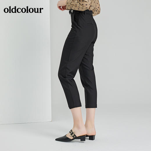 oldcolour春季新款时尚气质通勤百搭休闲长裤O11073107 商品图5