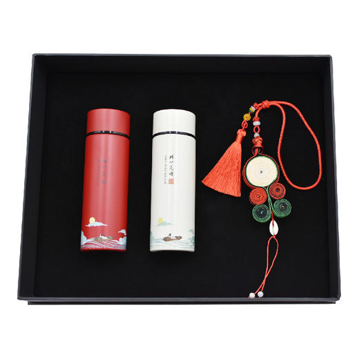 羽诗制造出品 非遗盘扣阳明口袋杯套装情系双谊文创礼盒 商品图2
