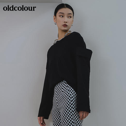 oldcolour2022春季新品商场同款休闲气质套头衫女GO11052605 商品图2