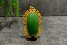 【御珠宫坊】金镶碧玉吊坠