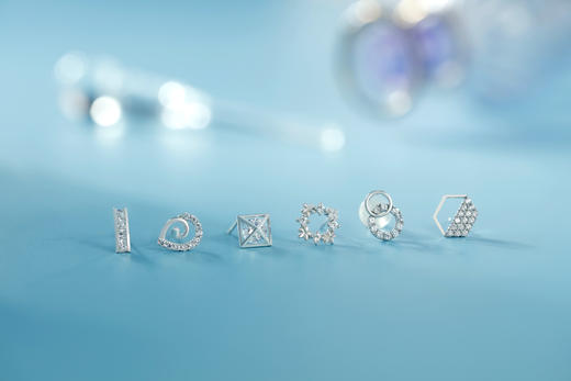 山房VIP内购福利团：设计款9K黄金造型耳钉任选3件999元 商品图1