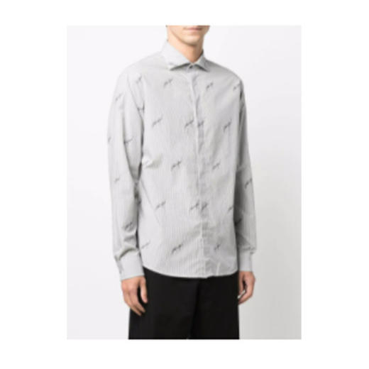 EMPORIO ARMANI 阿玛尼 男士长袖衬衫 灰色 6K1C67 1NZRZ F614 商品图2
