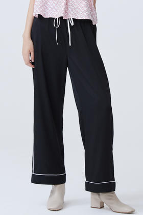 直筒真丝女长裤 SJS93W315N