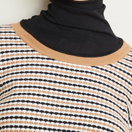 LD623瑟俪（斯尔丽高端）舒适柔软低圆领经典条纹毛衣针织衫 商品图4