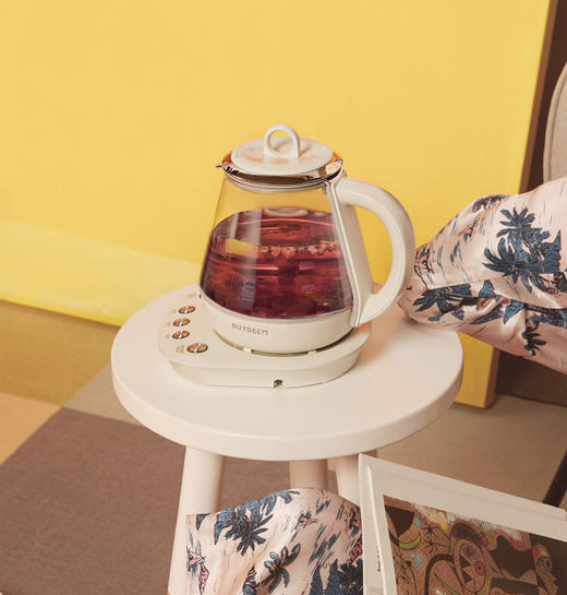北鼎K11多功能养生壶 肖特玻璃小容量花茶壶 办公室小型煮茶器1L 商品图1
