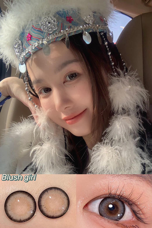 【大直径日抛】牛奶卷 灰色 Papadox | 直径14.4 , 着色14.0  | 【一盒10片，多盒购买更划算，选款色板在详情页内】， 混血美瞳 商品图8