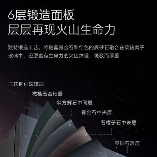 COLMO冰箱517升十字对开门变频智能微晶一周鲜高端冰箱CRBS517L-A2熔幔岩秞蓝 商品图6