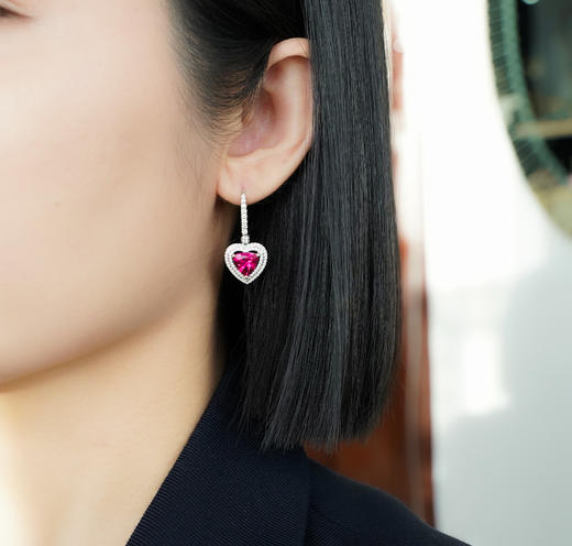 18K金巴西碧玺爱心桃心戒指 商品图6