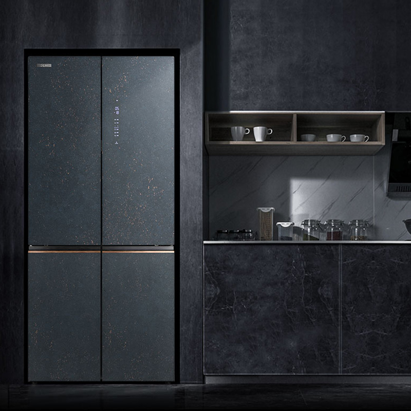 COLMO冰箱517升十字对开门变频智能微晶一周鲜高端冰箱CRBS517L-A2熔幔岩秞蓝