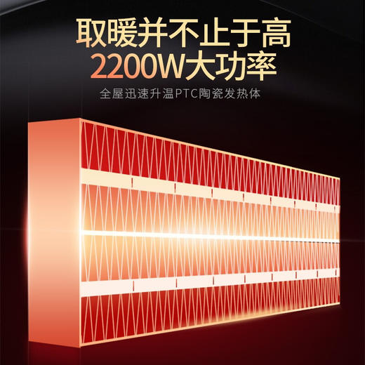 海尔（Haier）取暖器2201A家用暖风机立式电暖风浴室热风机冷暖风扇电暖气机节能速热电暖器卧室办公室烤火炉2201 商品图6