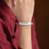 Winy9999足银莲花情手镯送女友闺蜜节日生日礼物 商品缩略图2