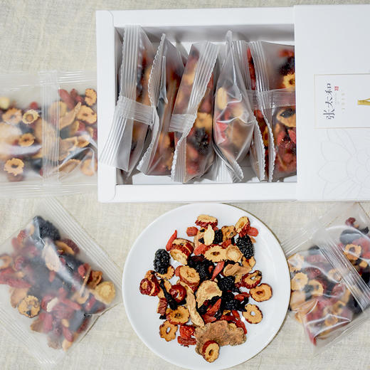 【张太和人参五宝茶 250g/盒】合理配比 自然凝成，茶香四溢 舒缓身心，男人的加油站 商品图2